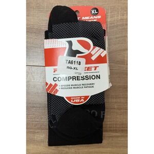 ProFeet Multi Sport Maximum Performance Over The Calf Socks Black‎ Size 13-16 XL